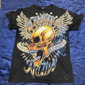 Christian Audigier/ Ed Hardy graphic T-shirt